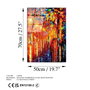 Wallity Cuadro Decorativo UV-416 Multicolor 50 x 70 cm